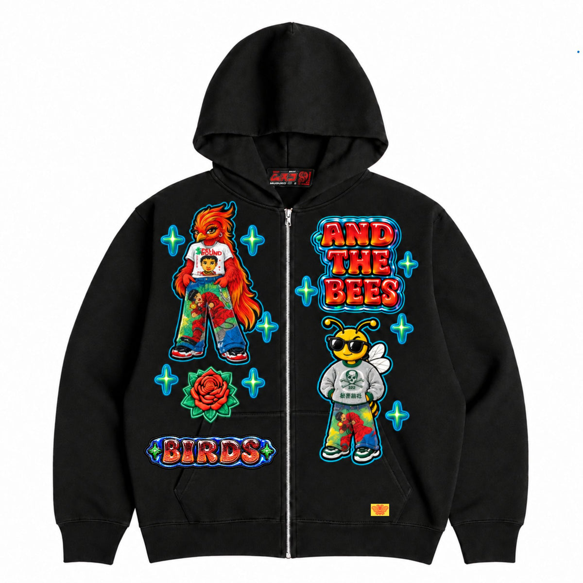 “Birds vs Bees” Zip Up Hoodie