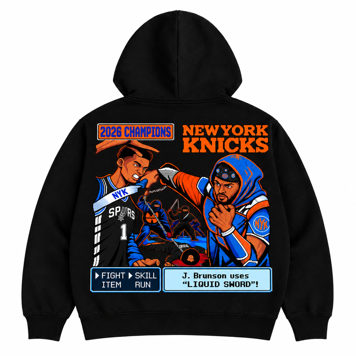 “Knicks” Zip Up Hoodie